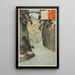 Pont des singes - Kobayashi Kiyochika — framed artwork on a wall