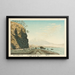 Mont Fuji from Satta, sketched at 9:00 AM in mid-January 1881 - Kobayashi Kiyochika — framed artwork on a wall