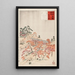 The Tōstenky Bridge Kyoto - Kobayashi Kiyochika — framed artwork on a wall