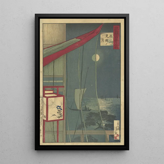 Kobayashi Kiyochika - The Moon At Shinagawa.webp