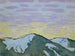Cimes montagneuses enneigées au crépuscule - Koloman Moser — weergave van het kunstwerk