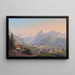 Engelberg - Konrad Corradi — ingelijst kunstwerk aan de muur