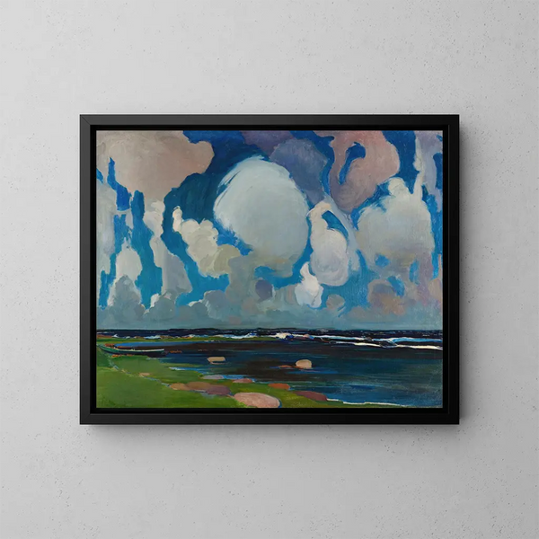 Clouds in Finland - Konrad Krzyżanowski — framed artwork on a wall