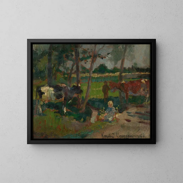Landscape - Konrad Krzyżanowski — framed artwork on a wall