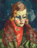 Portret van een dame - Konrad Mägi — weergave van het kunstwerk