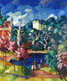 Italian landscape painting - Konrad Mägi — artwork view