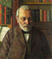 Portret van de dichter Friedrich Kuhlbars - Konrad Mägi — weergave van het kunstwerk
