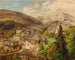 Dorp in de Alpen - Konrad Petrides — weergave van het kunstwerk