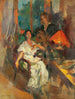 Evening Duo Painting - Konstantin Alexeïevitch Korovine — artwork view