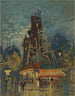 Boulevard parijse - Konstantin Alexeïevitch Korovine — weergave van het kunstwerk