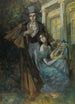 Pouchkine et la muse - Konstantin Alexeïevitch Korovine — weergave van het kunstwerk