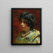 Portret van een jonge vrouw - Konstantin Egorovich Makovsky — ingelijst kunstwerk aan de muur
