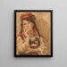 Portret van een jonge vrouw in traditioneel kostuum - Konstantin Egorovich Makovsky — ingelijst kunstwerk aan de muur