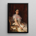 Portret van een elegante vrouw met een waaier - Konstantin Egorovich Makovsky — ingelijst kunstwerk aan de muur