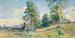 Russisch dorp in de lente - Konstantin Egorovich Makovsky — weergave van het kunstwerk