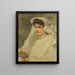 Vrouw lezend - Konstantin Egorovich Makovsky — ingelijst kunstwerk aan de muur