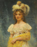 Geel sjaal - Konstantin Egorovich Makovsky — weergave van het kunstwerk