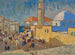 Moskee in Jaffa - Konstantin Ivanovich Gorbatov — weergave van het kunstwerk