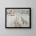 Russian city under the snow - Konstantin Ivanovich Gorbatov — framed artwork on a wall