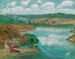 Landschap rond de rivier Blon Blon in Bretagne - Konstantin Pavlovich Kuznetsov — weergave van het kunstwerk