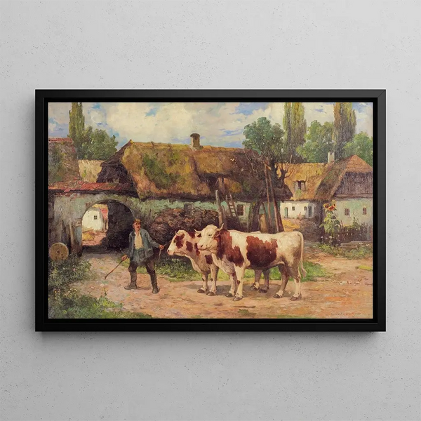 Farm Pride Painting - Konstantin Stoitzner — framed artwork on a wall
