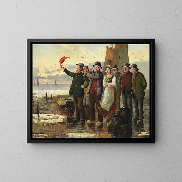 Waiting for the Fish - Konstantin Stoitzner — framed artwork on a wall