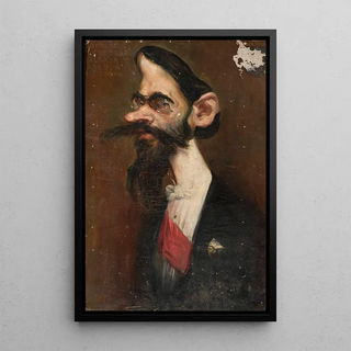 Konstanty Gorski - Caricature of Leopold Wasilkowski sculptor.webp