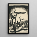 Figurative Composition - Konstantin Bauer — framed artwork on a wall