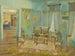 Binnenkamer schilderij - Konstantin Bauer — weergave van het kunstwerk