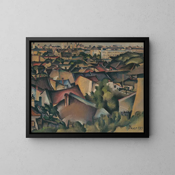 Spring Song Painting - Konstantin Bauer — framed artwork on a wall