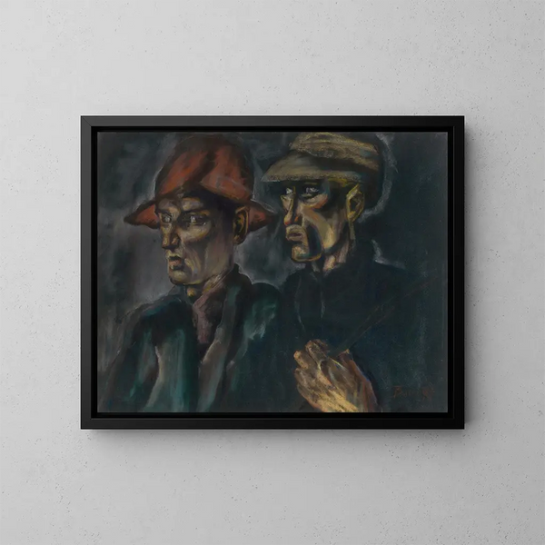 Tulips Painting - Konstantin Bauer — framed artwork on a wall