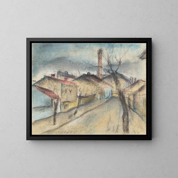 Rue de la périphérie - Konstantin Bauer — framed artwork on a wall