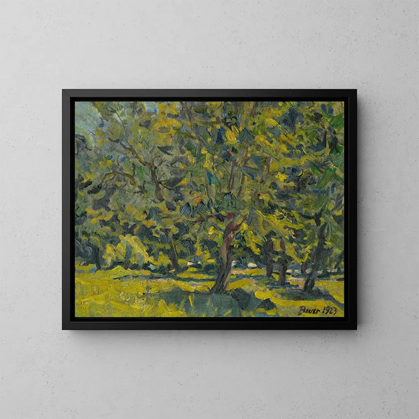 in the park - Konstantin Bauer — framed artwork on a wall