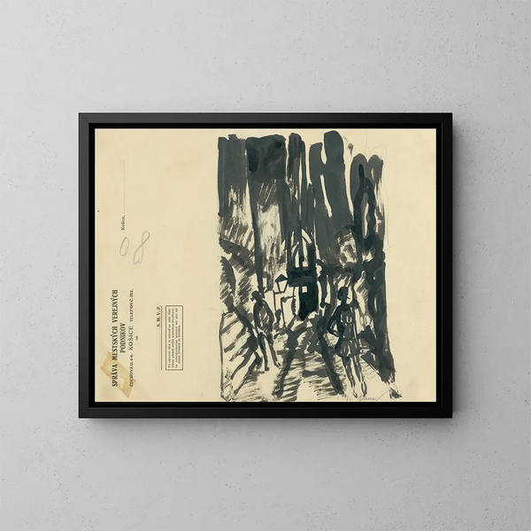 V painting of different - Konstantin Bauer — framed artwork on a wall