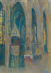 Binnenhuis van een landhuis - Konstantin Bauer — weergave van het kunstwerk