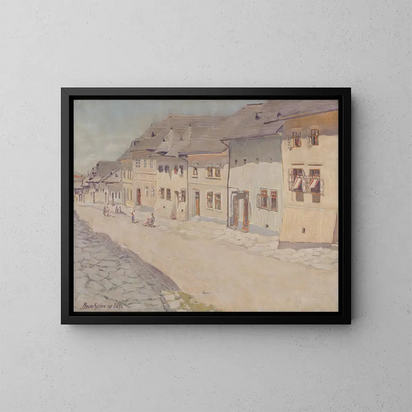 Harvest at Levoe - Konstantin Bauer — framed artwork on a wall