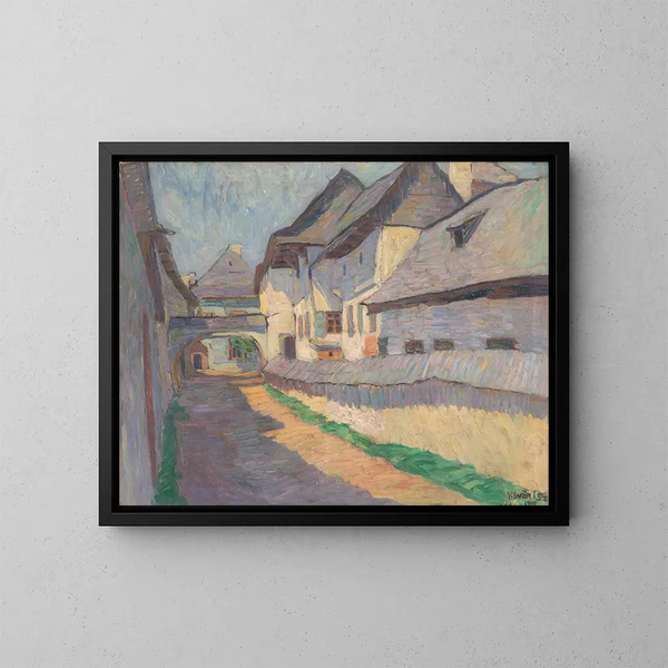 Brna dans la rue Kemarska - Konstantin Korovin — framed artwork on a wall