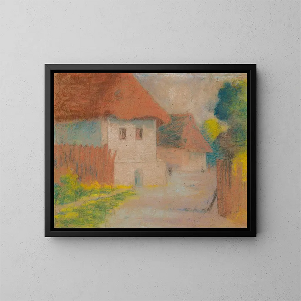 Dédina Painting - Konstantin Korovin — framed artwork on a wall