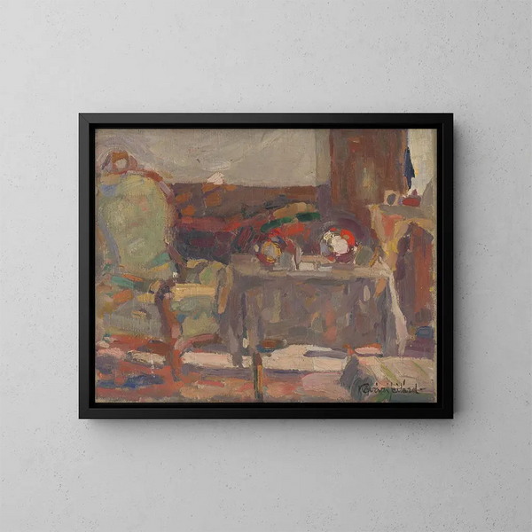 Interior Room Painting - Konstantin Korovin — framed artwork on a wall
