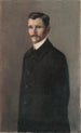 Portrait of a Man in Black - Konstantin Korovin — artwork view