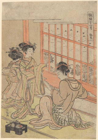 Korysai Isoda - Feburary Yayoi Geisha at Tea House Window.webp