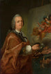 Zelfportret aan het werk - Krzysztof Józef Werner — weergave van het kunstwerk