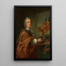 Zelfportret aan het werk - Krzysztof Józef Werner — ingelijst kunstwerk aan de muur