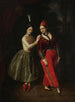 Portret van de zussen Karolina en Anna Strauss, balletdansers van het Grand Theatre - Ksawery Jan Kaniewski — weergave van het kunstwerk