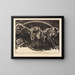 De vrijwilligers - Käthe Kollwitz — ingelijst kunstwerk aan de muur