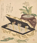 Assortment of primroses in a lacquered box - Kubo Shunman — artwork view