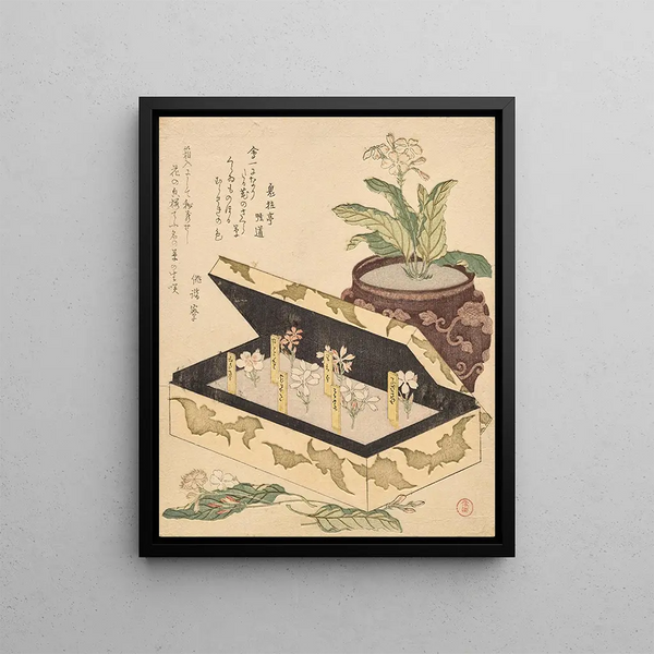 Kubo Shunman - Assortment of primroses in a lacquer box.webp