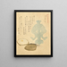 Porte-louche op standaard in blauw celadon Ao Seiji shaku tate uit de serie Vijf kleuren theeserviezen Chaki goshiki - Kubo Shunman — ingelijst kunstwerk aan de muur
