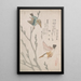 Martins-pêcheurs et saules - Kubo Shunman — ingelijst kunstwerk aan de muur