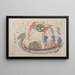 Bateau au trésor Takarabune avec trois rats - Kubo Shunman — ingelijst kunstwerk aan de muur